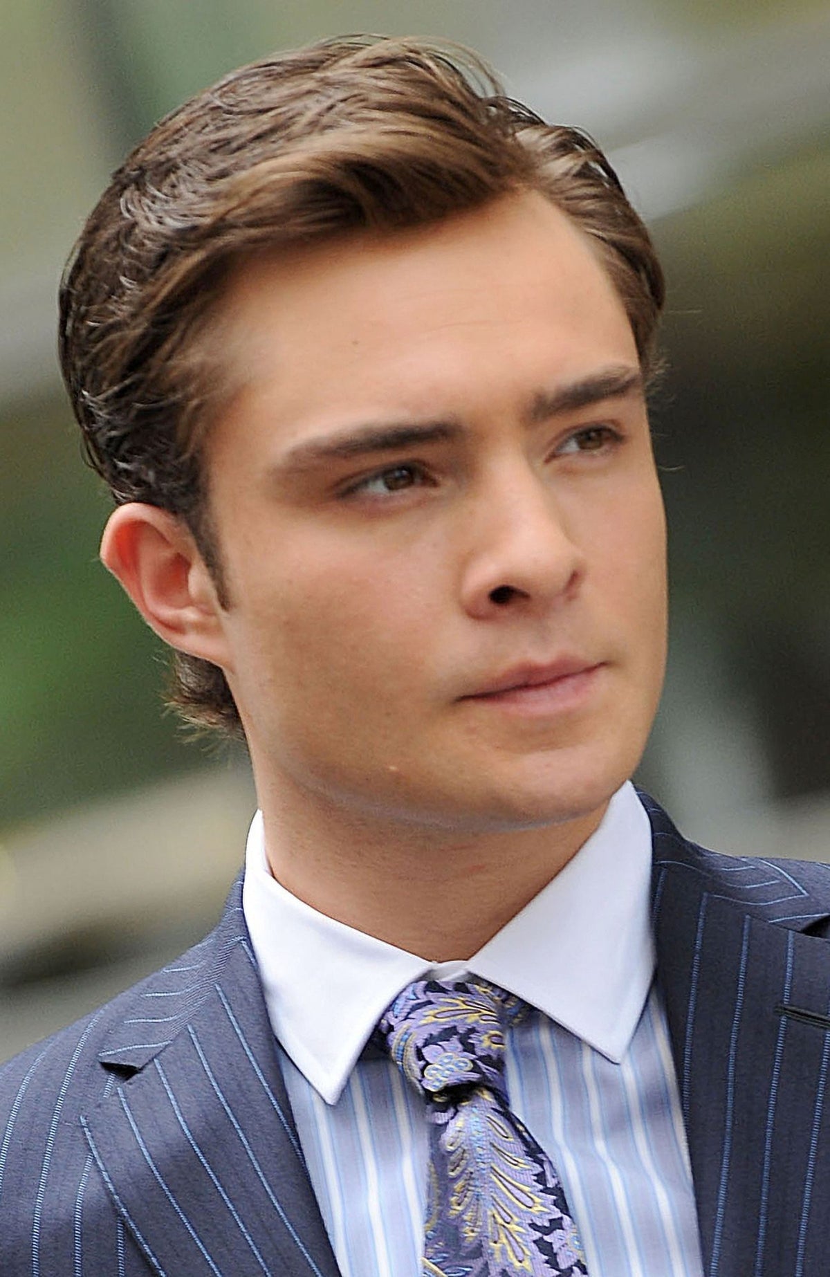 Ed Westwick On Location for Gossip Girl Season 3 Photo Print