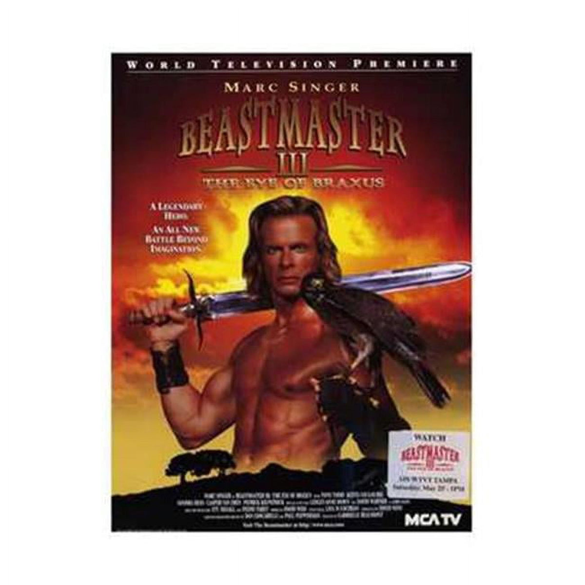 Beastmaster III: The Eye of Braxus movie poster 11x17