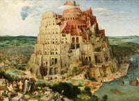 The Tower of Babel art print by Pieter Bruegel the Elder.
