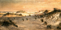 Sand Dunes at Sunset Atlantic City Art Print by Henry Ossawa Tanner