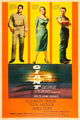 1956 movie poster featuring Rock Hudson, Elizabeth Taylor, and James Dean in vibrant colors.