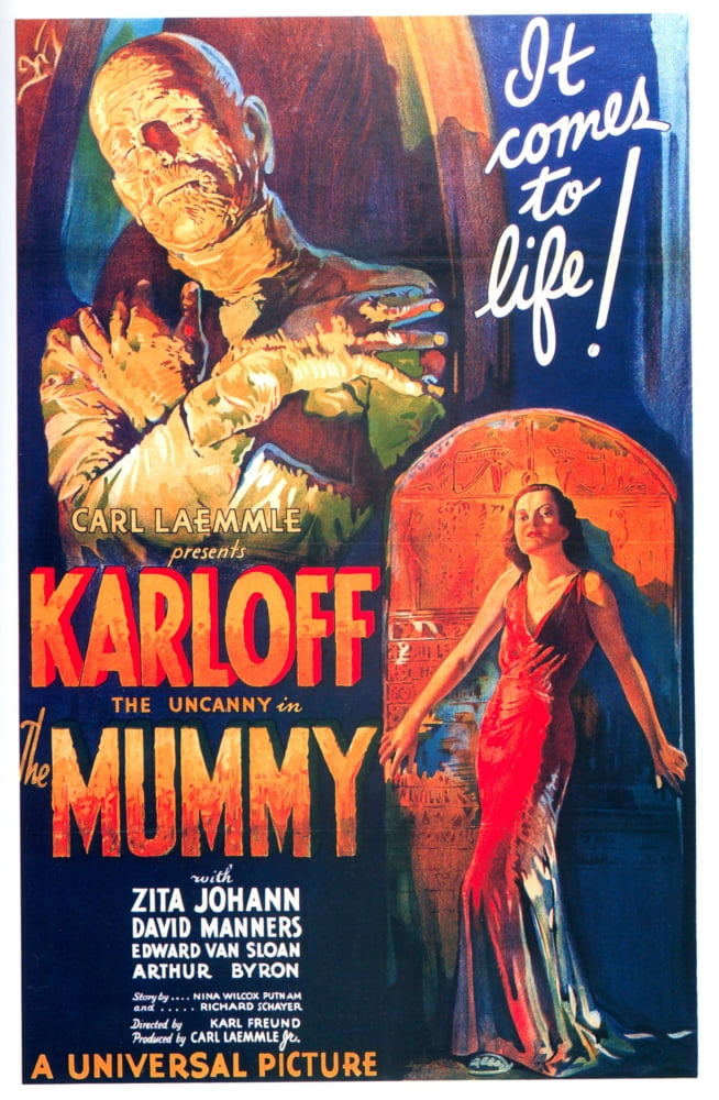 The Mummy Movie Poster Masterprint 11x17 featuring iconic film imagery.