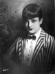 Lya De Putti in striped suit photo print, vintage style portrait.