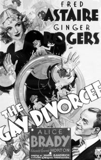 Fred Astaire and Ginger Rogers art print from The Gay Divorcee, 8 x 10.