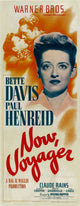 Now, Voyager movie poster print featuring Paul Henreid and Bette Davis, 1942 classic film.