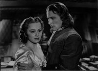 Film still of Errol Flynn photo print showcasing classic cinema