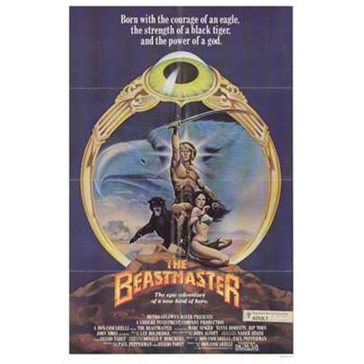 The Beastmaster Movie Poster 11x17 print showcasing fantasy adventure.