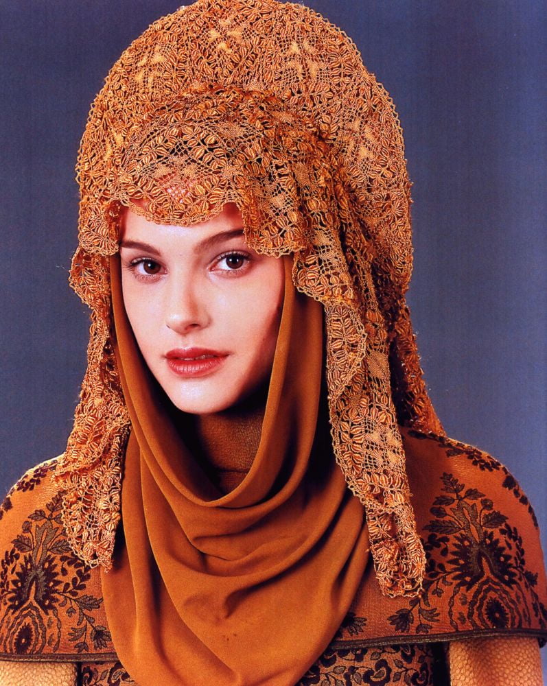 Natalie Portman as Padme Amidala in gold outfit photo print