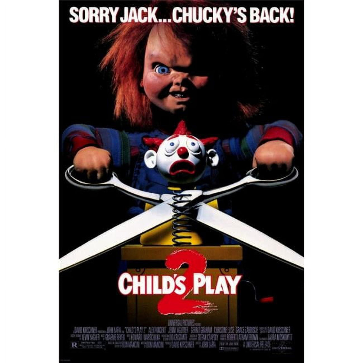 Child's Play 2 Movie Poster Print featuring Chucky