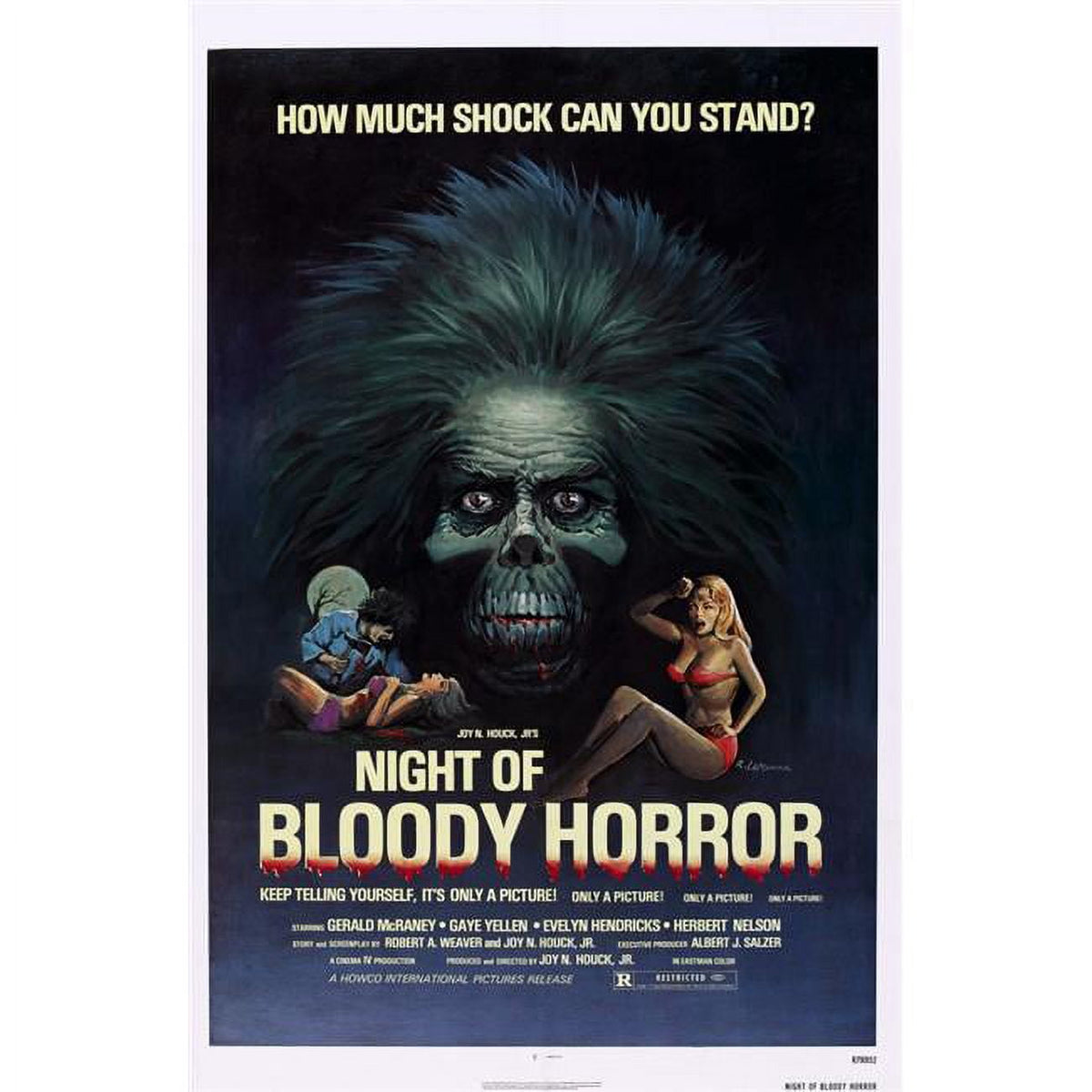 Night of Bloody Horror Movie Masterprint Poster - Classic Horror Cinema