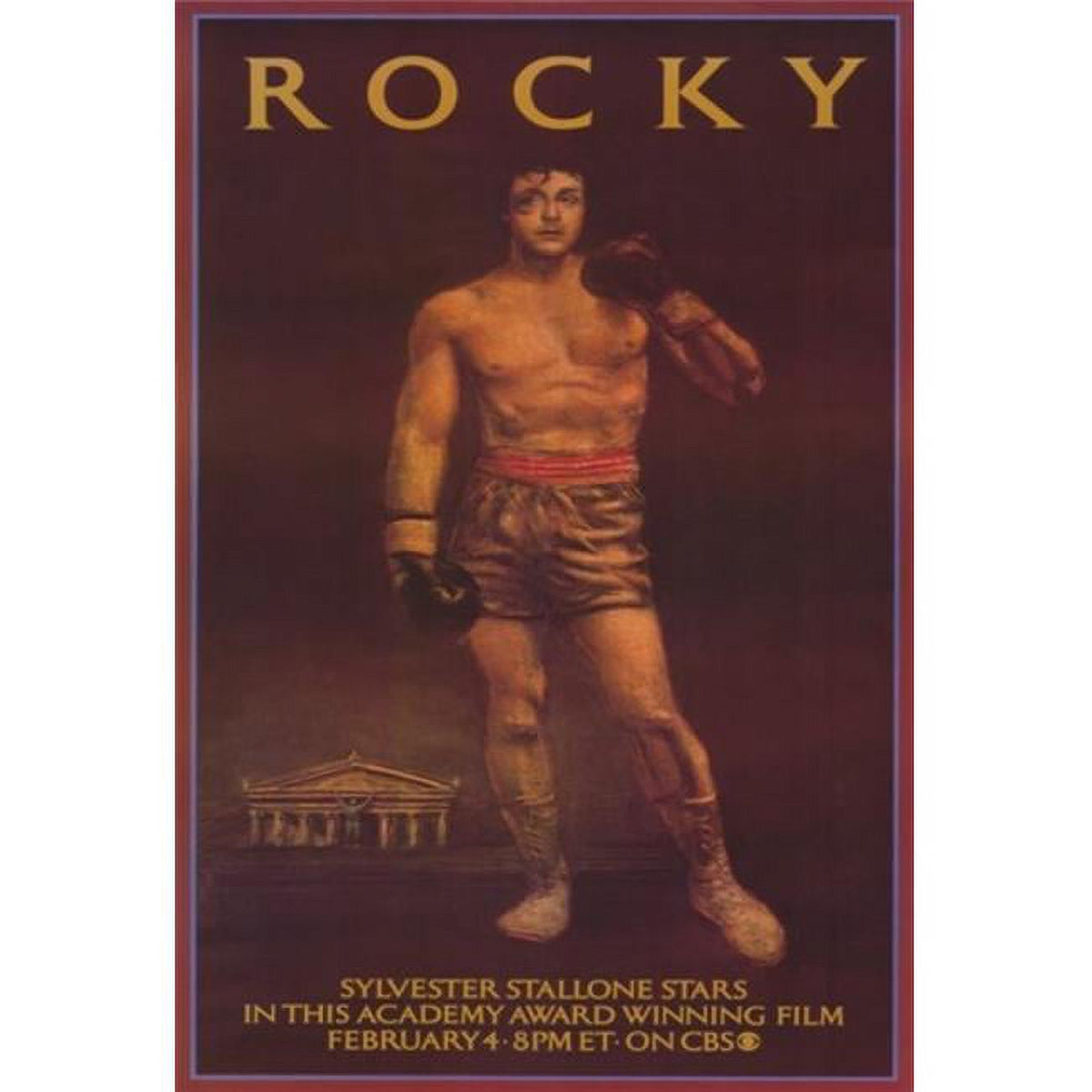 Rocky Movie Poster in 11x17 size featuring iconic film imagery.