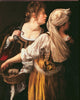 Maidservant (Judith With Holofernes Head) Poster Print showcasing a dramatic biblical scene.