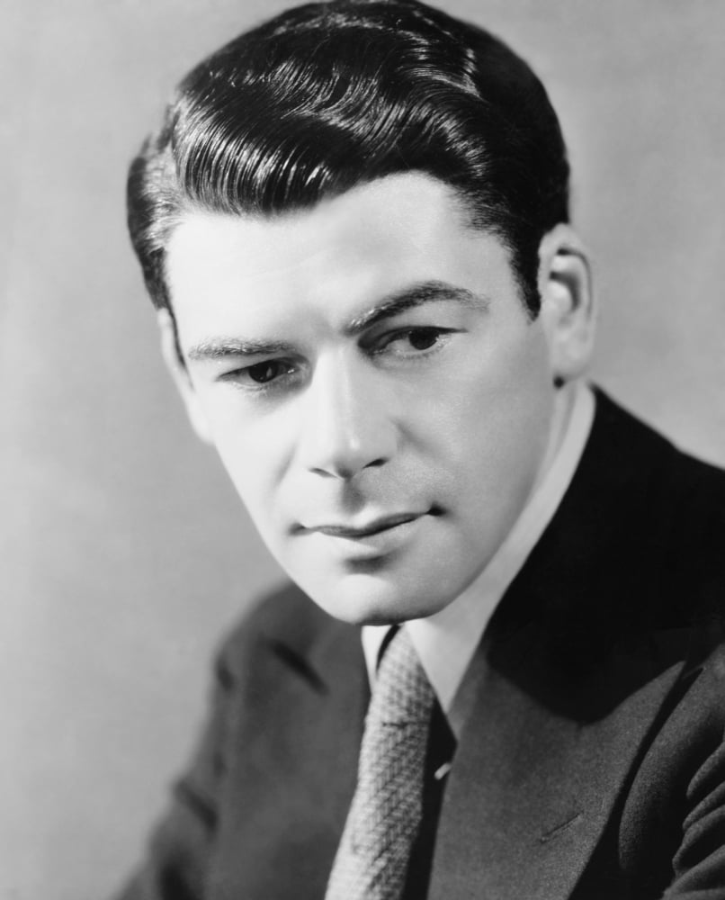 Paul Muni classic portrait poster print available in multiple sizes.