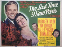 The Last Time I Saw Paris movie poster 11x17