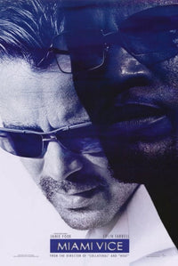 Miami Vice Movie Poster 11x17 Print showcasing vibrant 1980s aesthetics.