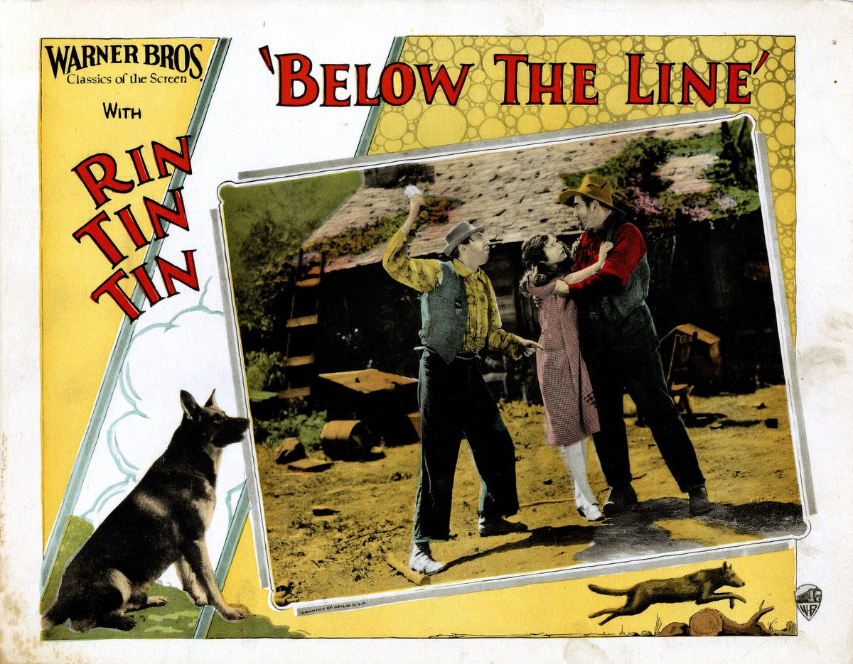 Below The Line Rin Tin Tin Movie Masterprint Poster from 1925