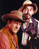 Gunsmoke Two Cowboy Outfit Portrait Photo Print showcasing classic western style.