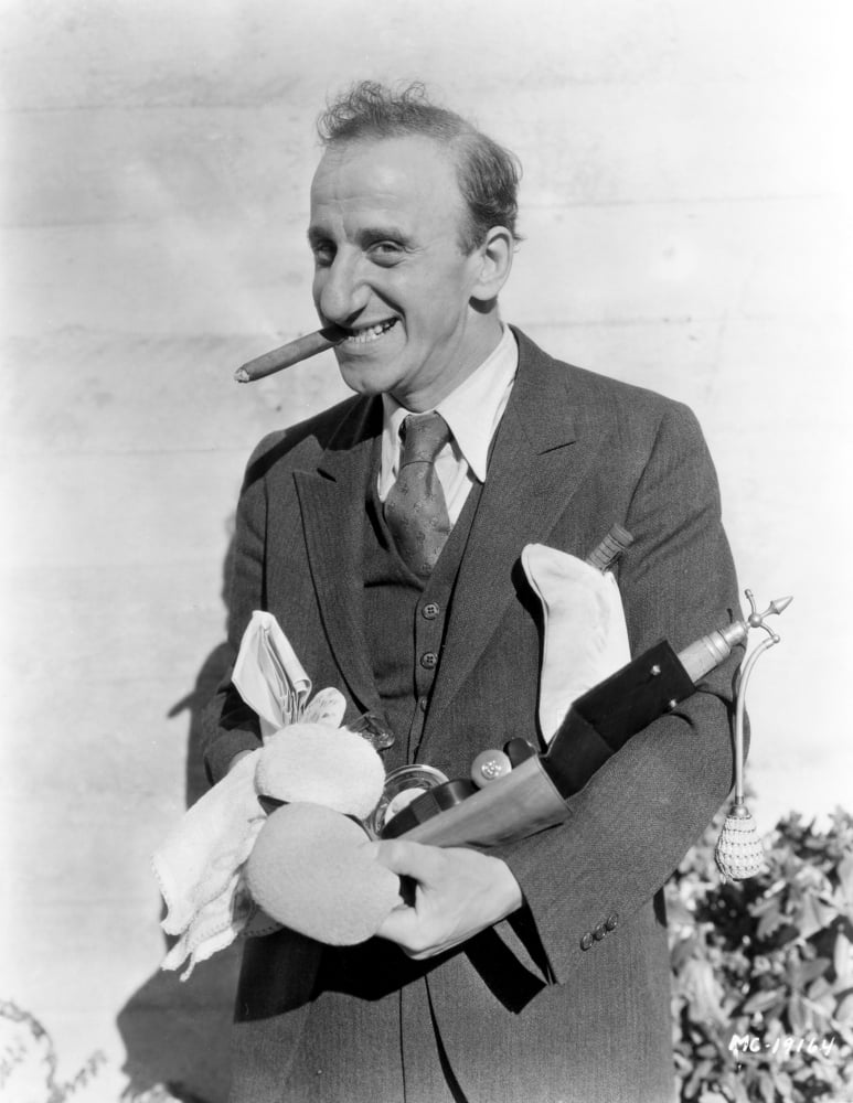 Jimmy Durante photo poster print showcasing classic entertainment icon.