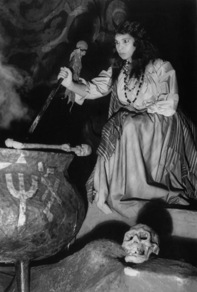 Marian Anderson in dress rehearsal for Un Ballo En Maschere poster print