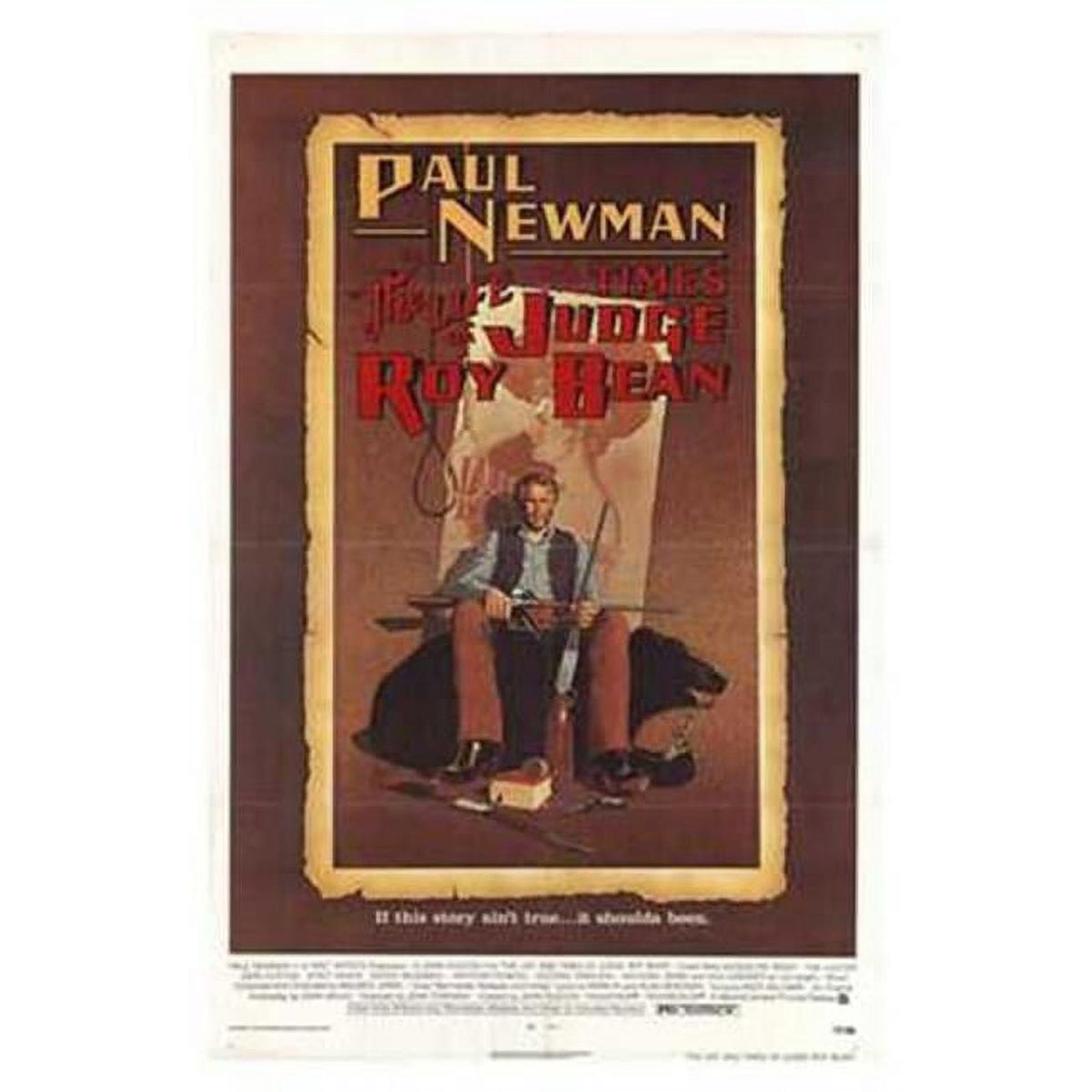 Life and Times of Judge Roy Bean movie poster featuring classic film art.