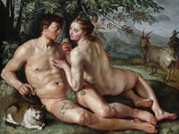 The Fall of Man fine art poster print by Hendrick Goltzius