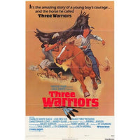 Three Warriors Movie Poster 11x17 print with dynamic imagery.