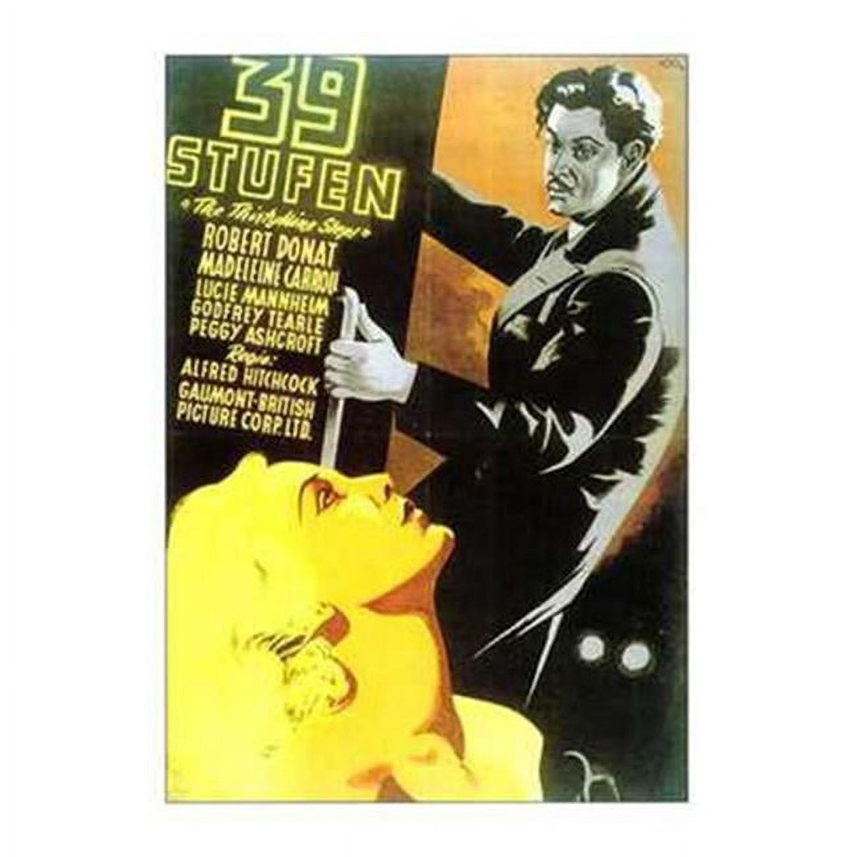 The 39 Steps movie poster 11x17 print classic film art