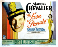 The Love Parade movie masterprint poster featuring Maurice Chevalier and Jeanette Macdonald