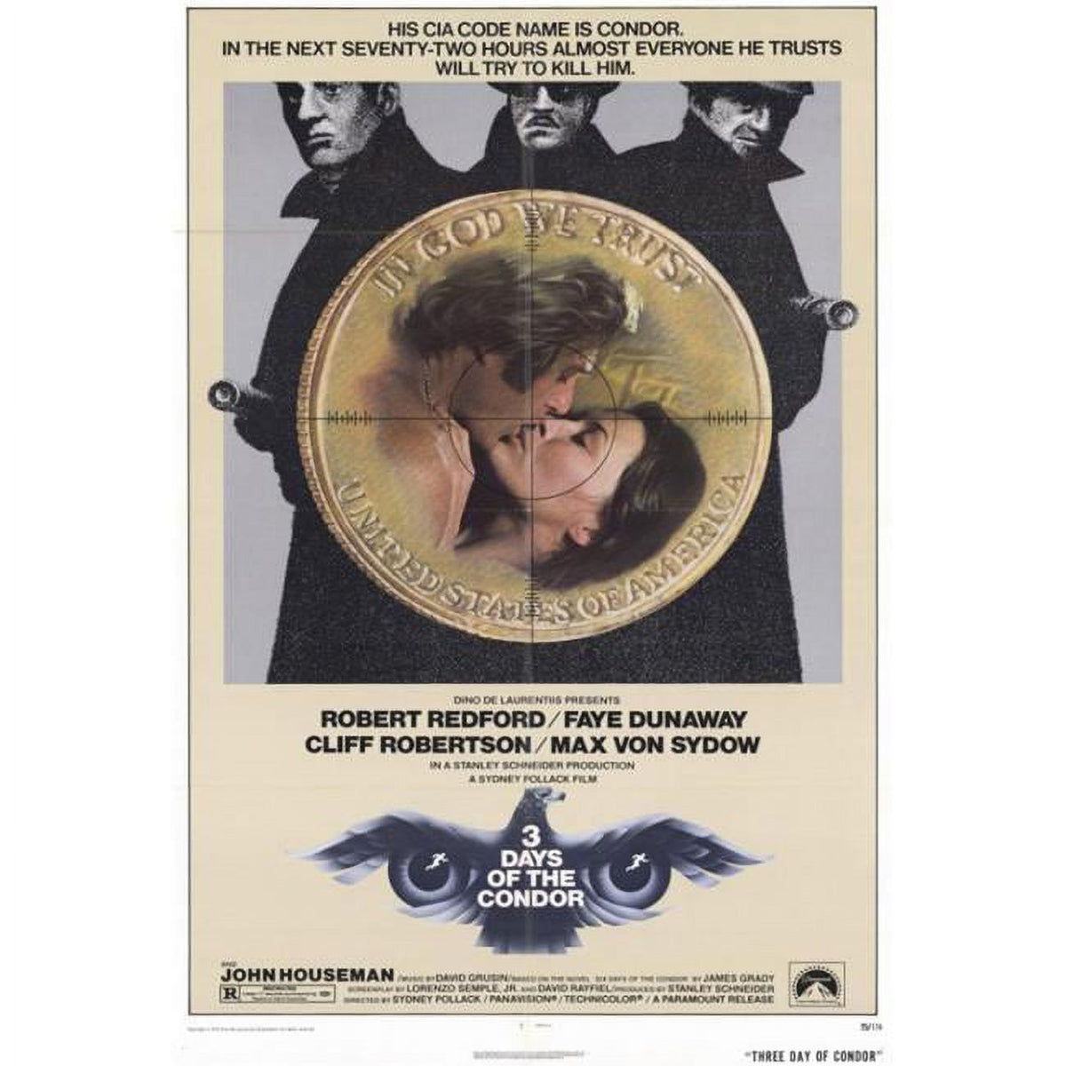 Three Days of the Condor Movie Poster Print 27x40