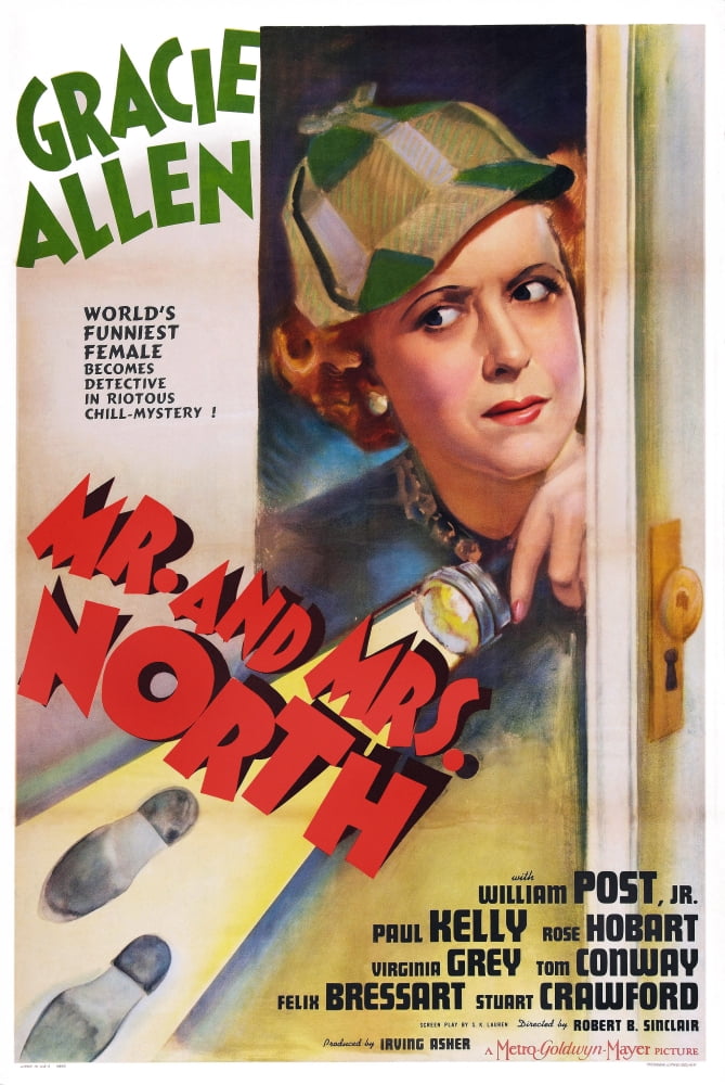 Mrs. North 1942 Movie Masterprint Poster featuring Gracie Allen