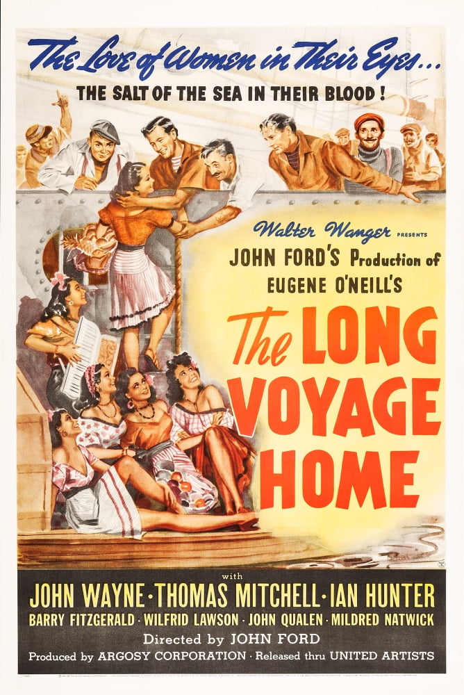 The Long Voyage Home movie poster featuring John Wayne, 1940 Masterprint.