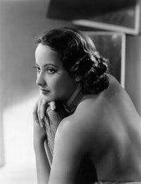 Merle Oberon vintage photo print from 1936, showcasing classic Hollywood elegance.
