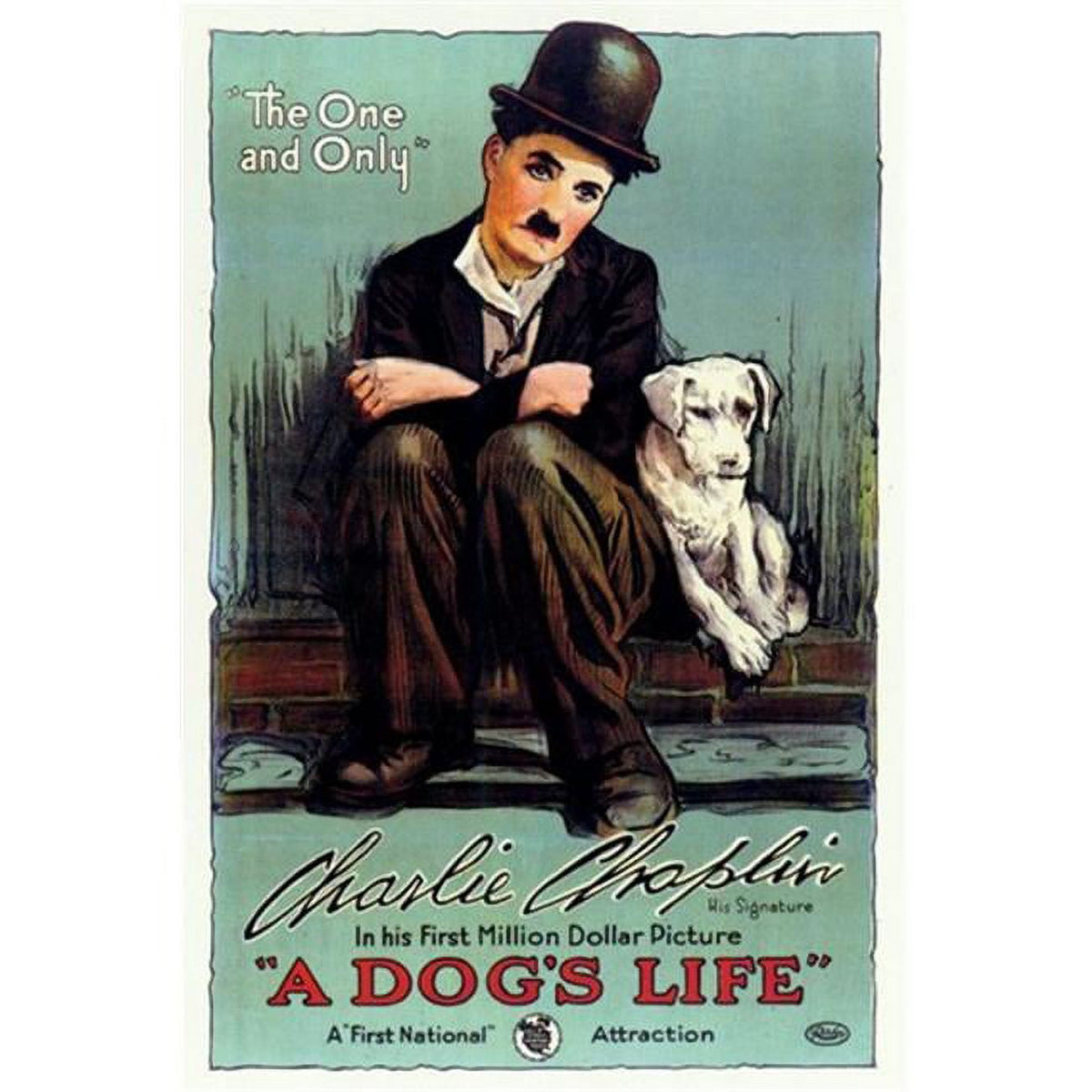 A Dog's Life movie poster print showcasing joyful dogs.
