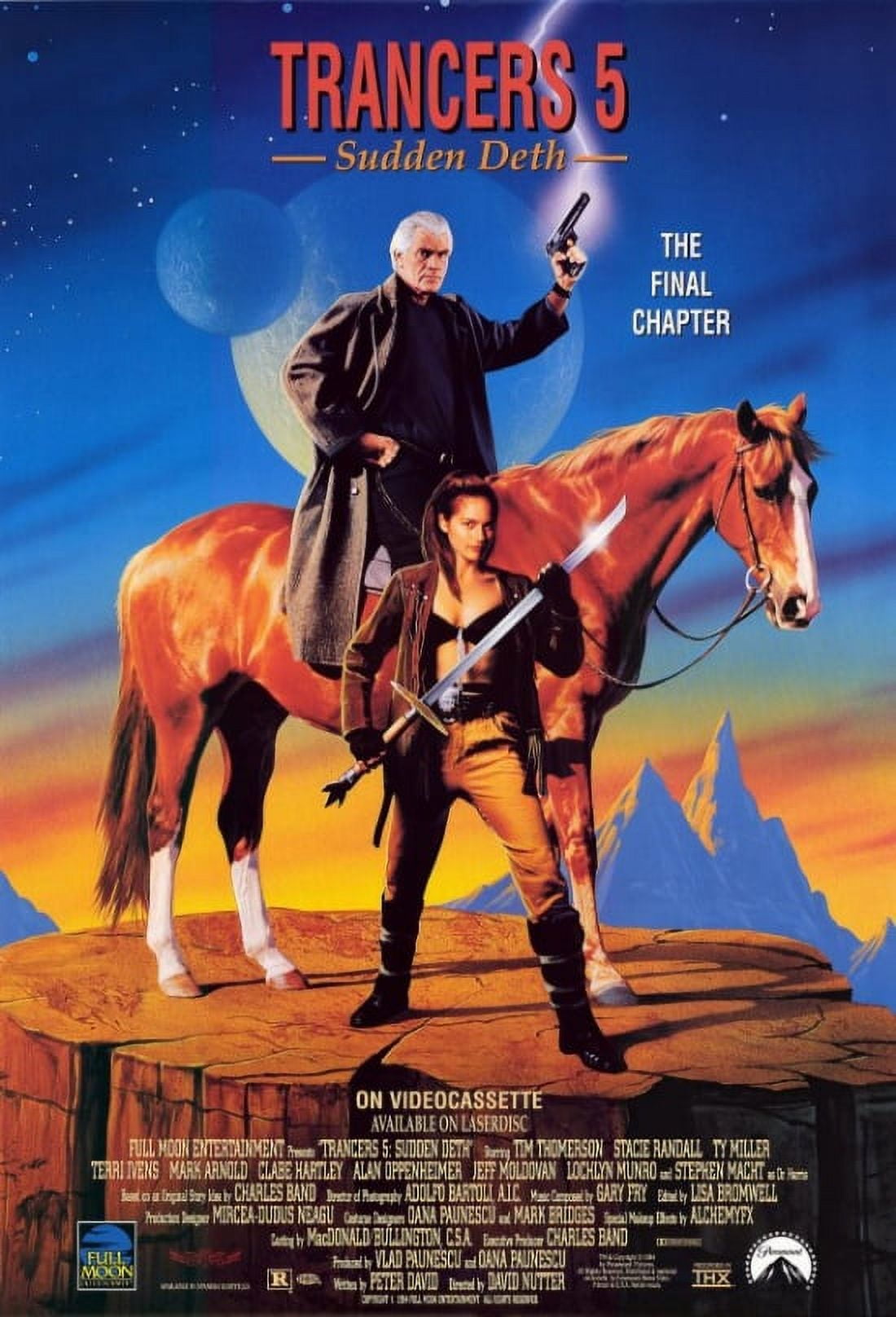 Trancers 5 Sudden Deth Movie Poster 11x17 featuring sci-fi action imagery.
