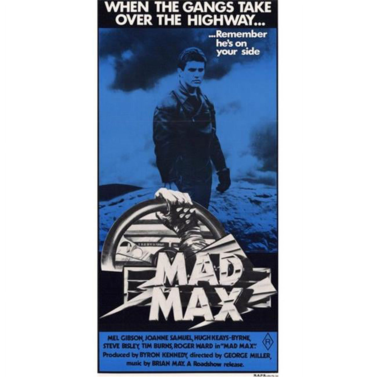 Mad Max movie poster print in 11 x 17 size.