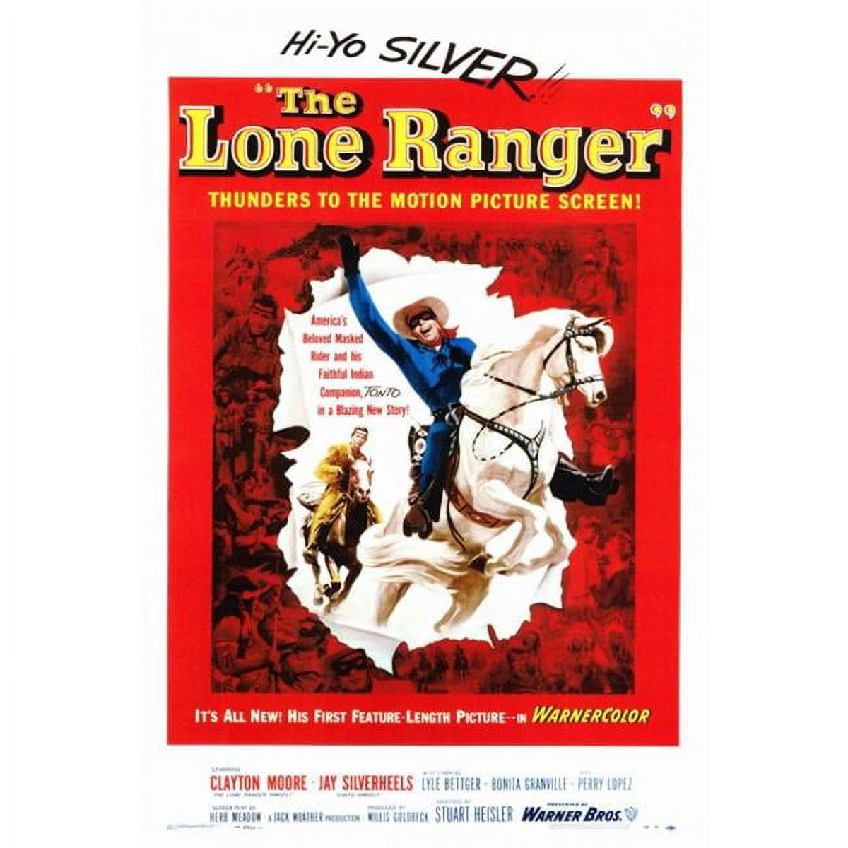 The Lone Ranger Movie Poster Print 27x40 - Wild West Adventure