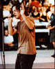 Eddie Vedder live performance photo print on stage