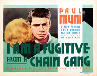 I Am A Fugitive From A Chain Gang 1932 movie poster print featuring Paul Muni.