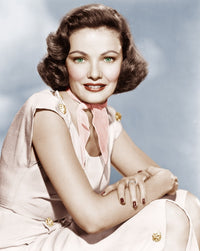 Gene Tierney classic photo print from the 1950s, available in multiple sizes.