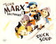 Duck Soup movie masterprint poster featuring Harpo, Zeppo, Groucho, and Chico Marx from the 1933 classic.