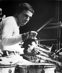 Buddy Rich playing the drums photo print, music art
