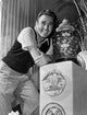 Peter Lawford classic photo print in leaning pose.