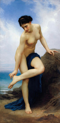 After the Bath art print by William Bouguereau, 1875