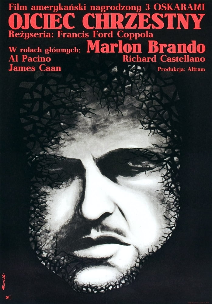 The Godfather Movie Masterprint Poster featuring Marlon Brando, 1972.