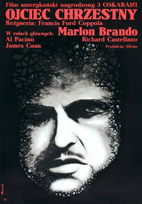 The Godfather Movie Masterprint Poster featuring Marlon Brando, 1972.