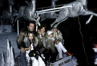 Natalie Wood and Robert Wagner family photo print on parade float