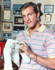 Woody Harrelson photo print in pink golfer shirt, 8x10