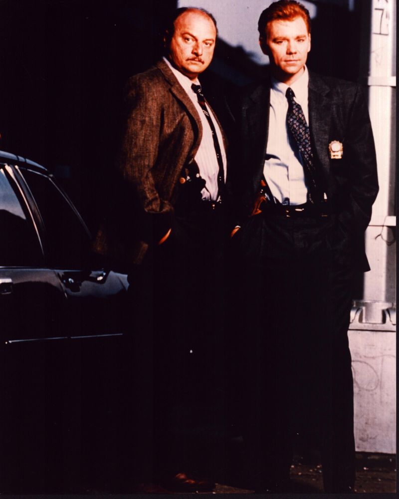 Dennis Franz NYPD Blue photo print featuring classic car