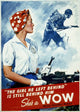 The Girl He Left Behind WOW 1943 Poster Print by Adolph Treidler