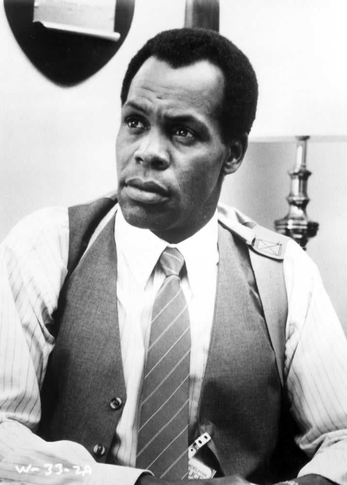 Danny Glover wearing a vest and tie photo print